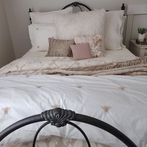 Pottery Barn duvet with shams